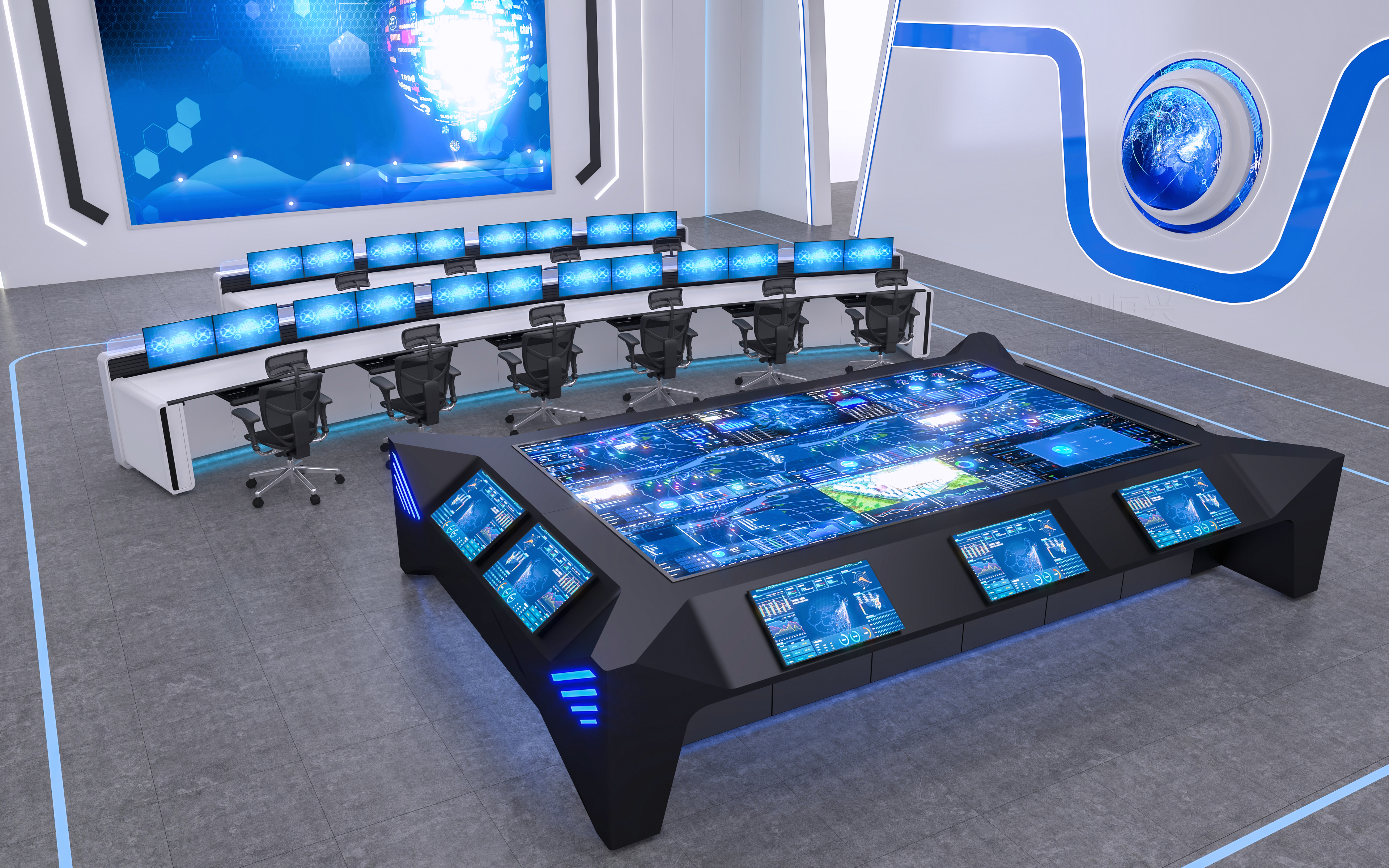 <b>指挥中心控制台：技术赋能下的高效协作中枢</b>