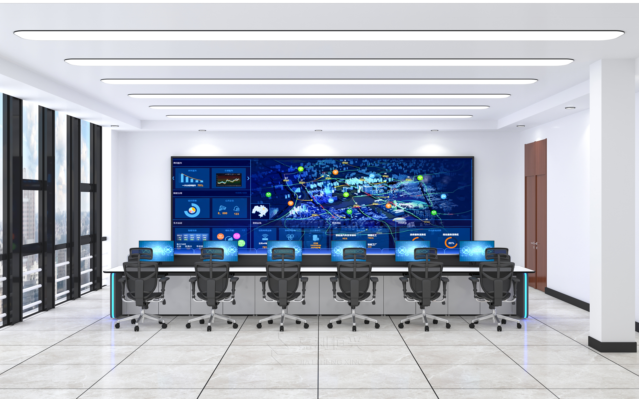 <b>化工园区中控室升级，高强度承重控制台破解长</b>